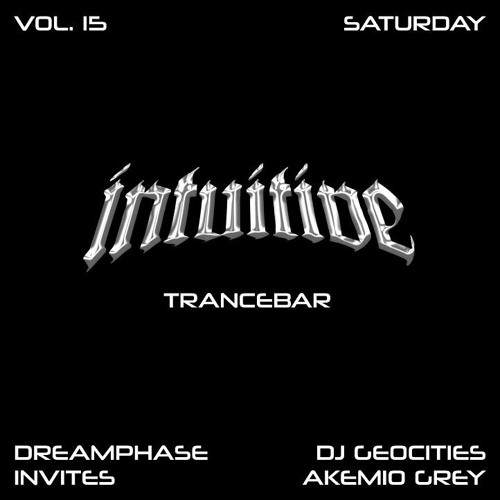 DJ Geocities - Dreamphase Takeover @ Trancebar Intuitive (19-08-2023)