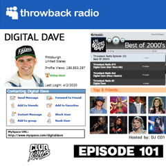 Club Killers Throwback Radio Episode 101 - Digital Dave 2000's Mix