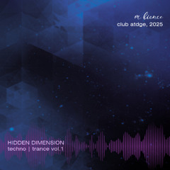 HIDDEN DIMENSION 2025. techno / trance vol.1