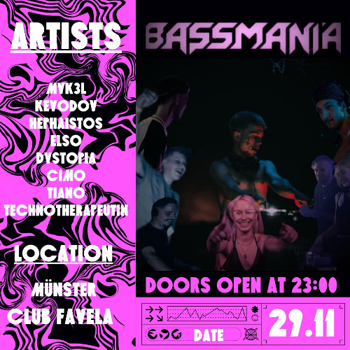 Therapy Session - (Tiano B2B Technotherapeutin) 29.11 Bassmania @ Favela Münster (Closing Set)