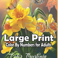 GET EPUB KINDLE PDF EBOOK Large Print Color By Numbers for Adults: Jumbo Coloring Boo
