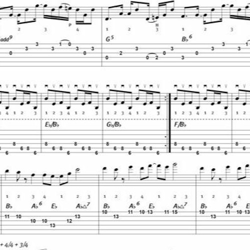 Stream Guitar Basics Ungerade Taktarten Beispiel 2b Porcupine Tree by