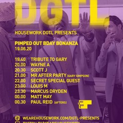 Paul Reid Afters set - Housework DGTL (Gary S's birthday) - 19th June 2020