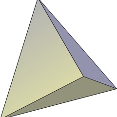 just become a tetrahedon