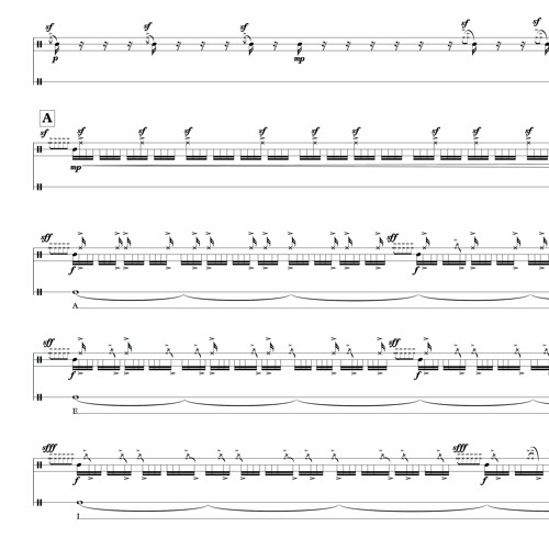 Corridoio [excerpt from Sogno di Dedalo] for electric guitar, percussion, soprano and didgeridoo