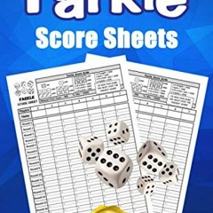 ( vta ) Farkle Score Sheets: 130 Large Score Pads for Scorekeeping - Blue Farkle Score Cards | Farkl