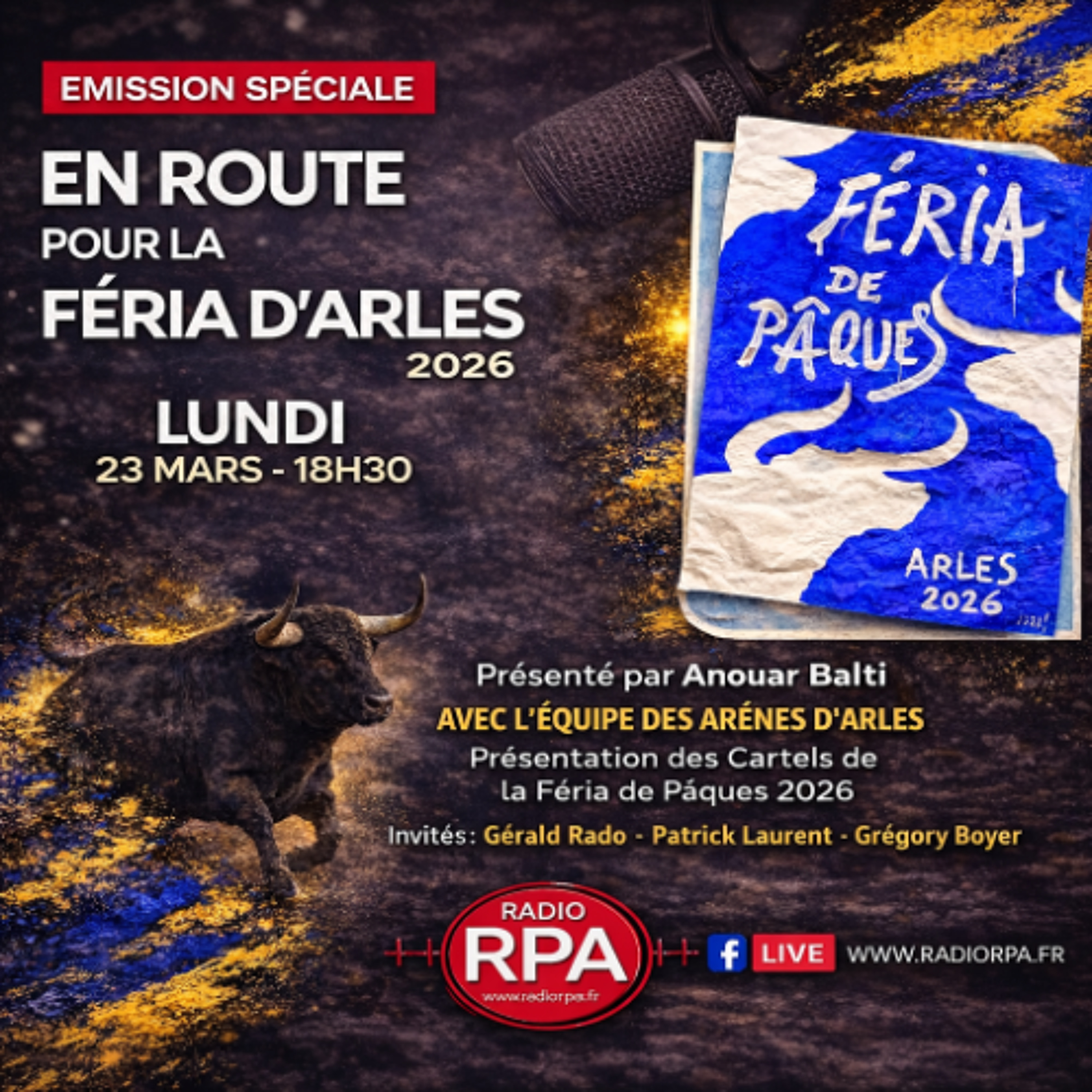 Féria d’Arles 2026 : Présentation des Cartels | Radio RPA