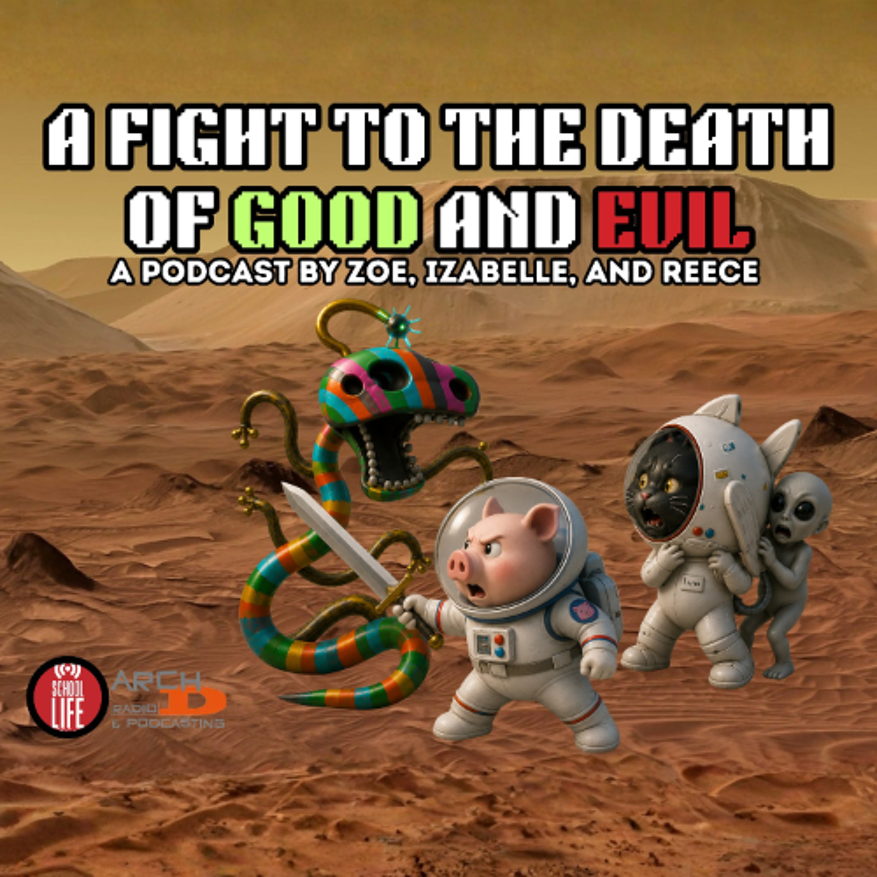 A Fight to the Death of Good and Evil - Izabelle, Reece and Zoe - Podcasting Leaders' Day 2026