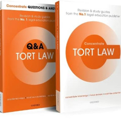 [Download] EPUB 💘 Tort Law Revision Concentrate Pack: Law Revision and Study Guide b