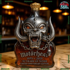 Motorhead 50th Anniversary Whiskey Bottle
