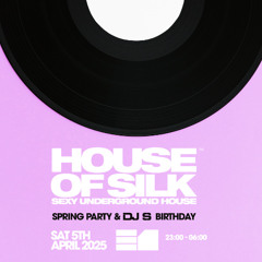 MARTIN LARNER (UKG)  -Live @ House of Silk - Spring Party & DJ S Birthday - Sat 5th April @ E1 LONDON