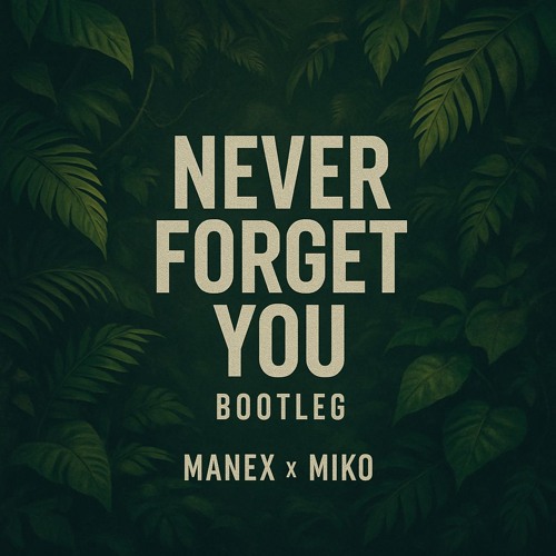 MANEX X MIKO - NEVER FORGET YOU (EDIT) [FREE]