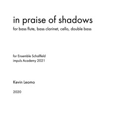 in praise of shadows [2020] – Ensemble Schallfeld