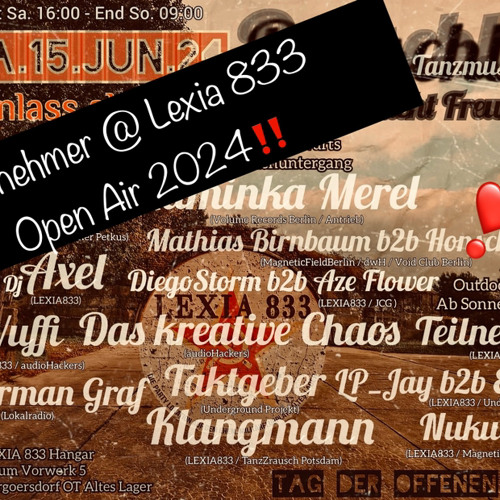 Teilnehmer@Lexia 833 Open Air 2024‼️