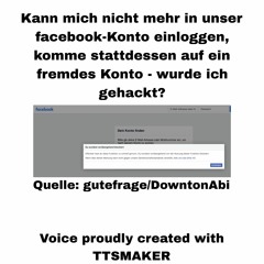 Kann mich nicht mehr in unser facebook-Konto einloggen, komme stattdessen auf ein fremdes Konto...