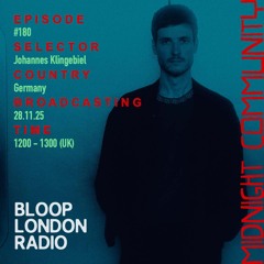 Midnight Community #180 w/ Johannes Klingebiel - 28.11.25 🇩🇪