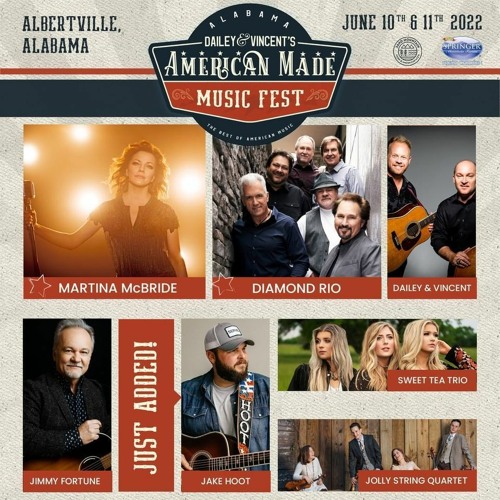 Listen to playlists featuring American Made Music Festival 2022