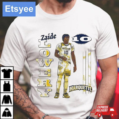 Zaide Lowery Marquette Golden Eagles Basketball Graphic T-Shirt