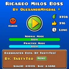 DotA - BassHunter ( Instrumental - Geometry Dash Theme Song Version)