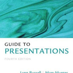 [Download] KINDLE 📚 Guide to Presentations (Pearson Guide to Series in Business Comm