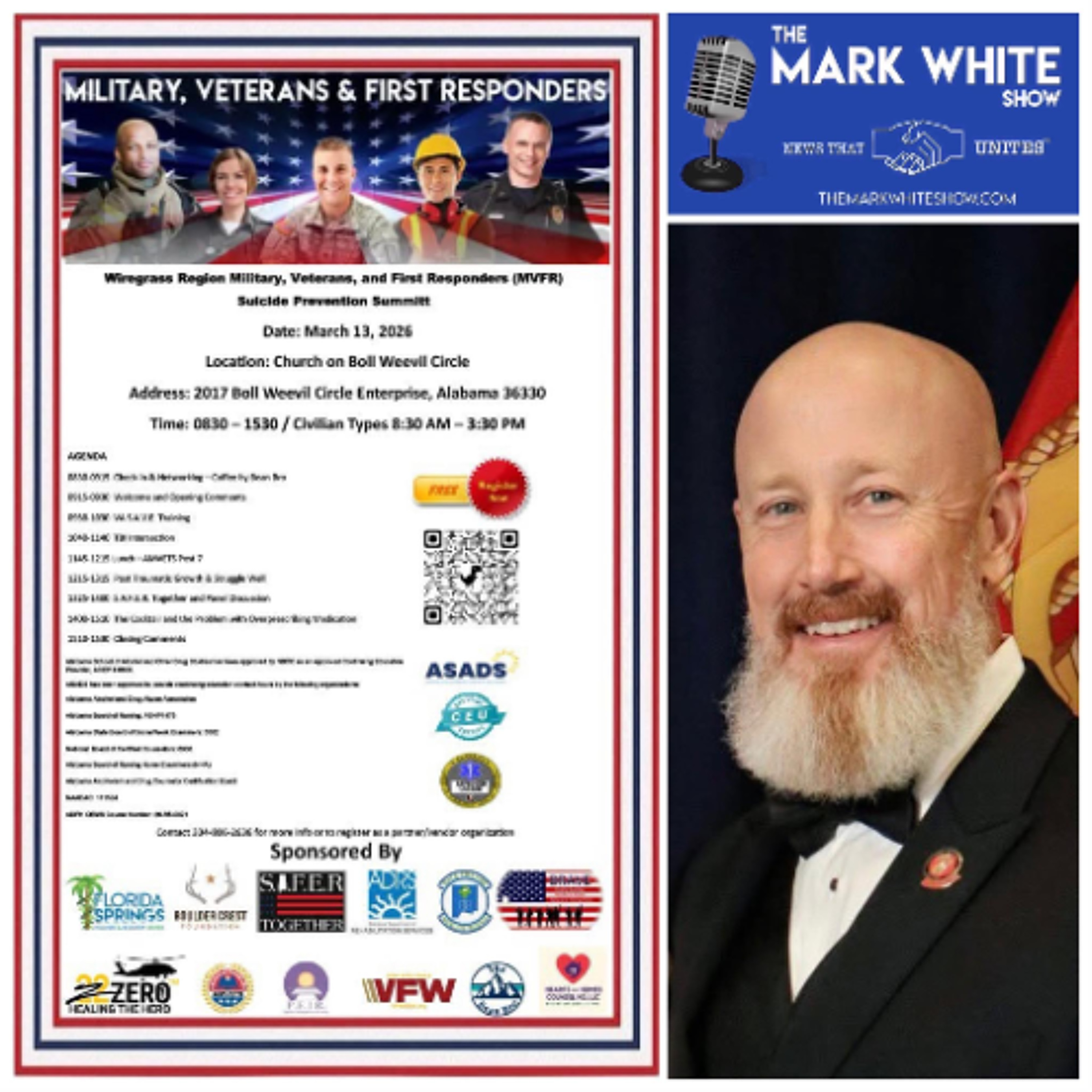 Military, Veterans, and First Responders Suicide Prevention Summit with Marine Veteran Jason Smith episode artwork