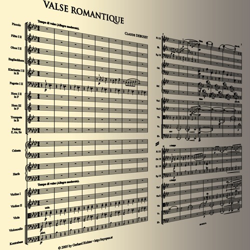 Claude Debussy - Valse Romantique | Transcription for orchestra