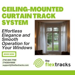 Sliding Curtain Track System For Smooth And Effortless Curtain Movement