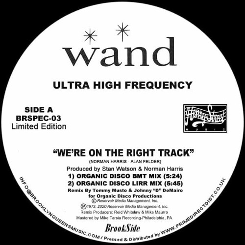 We're On The Right Track (Organic Disco LIRR Mix)