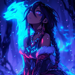 Fluffy Fox 鬼-Anime song Nya nya nya nihao, nya