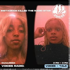 INSTAGRAM KILLED THE RADIO STAR w/ Tariro and Marshea 04/11/24 - [Voices Radio]