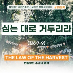 [절대센터 성전건축 특새] 심는 대로 거두리라(갈6:7~9)