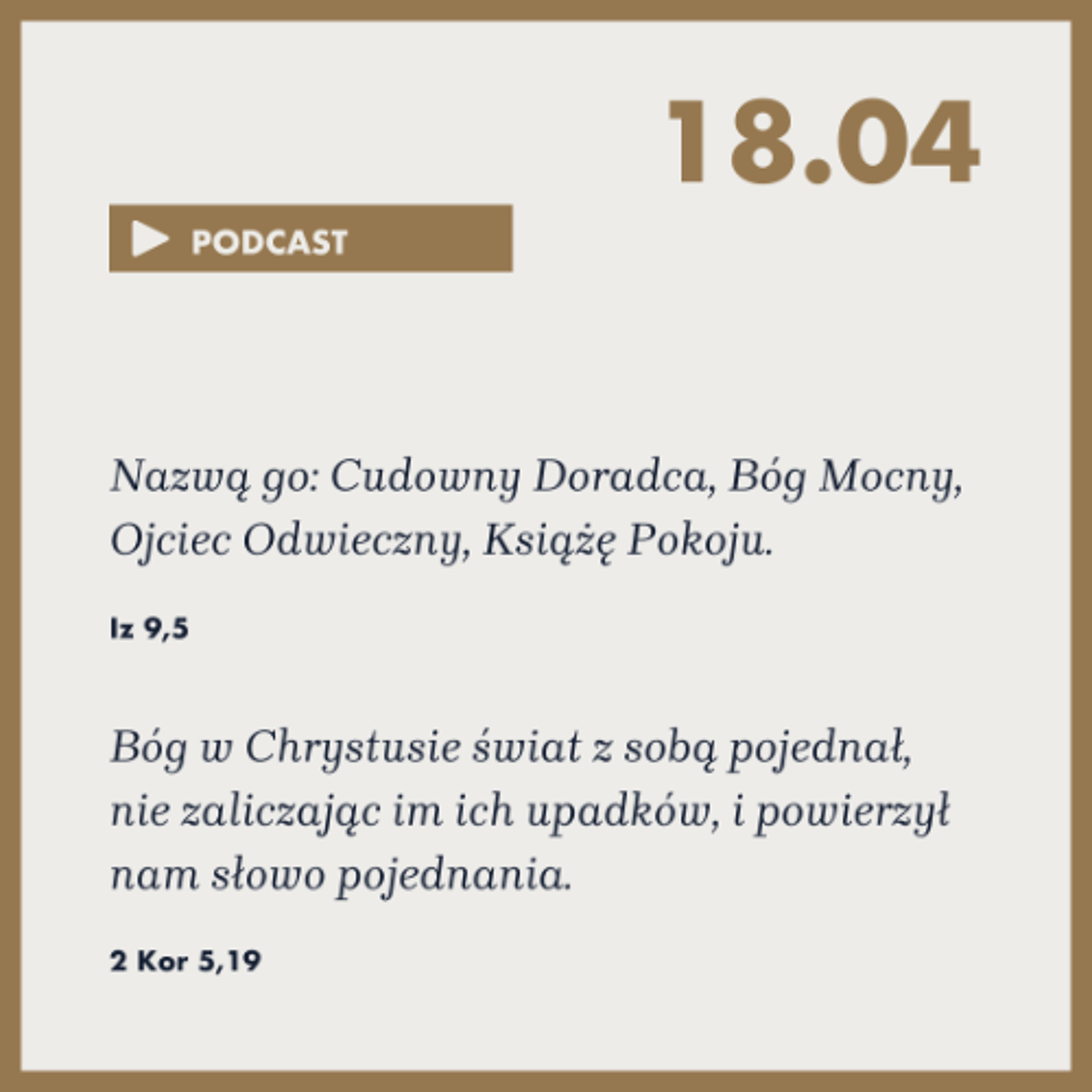 Poranek ze Słowem na 18 kwietnia 2025 episode artwork