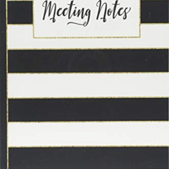 download EPUB 📨 Meeting Notes: Business Professional Note-Taking Journal (Gold Black