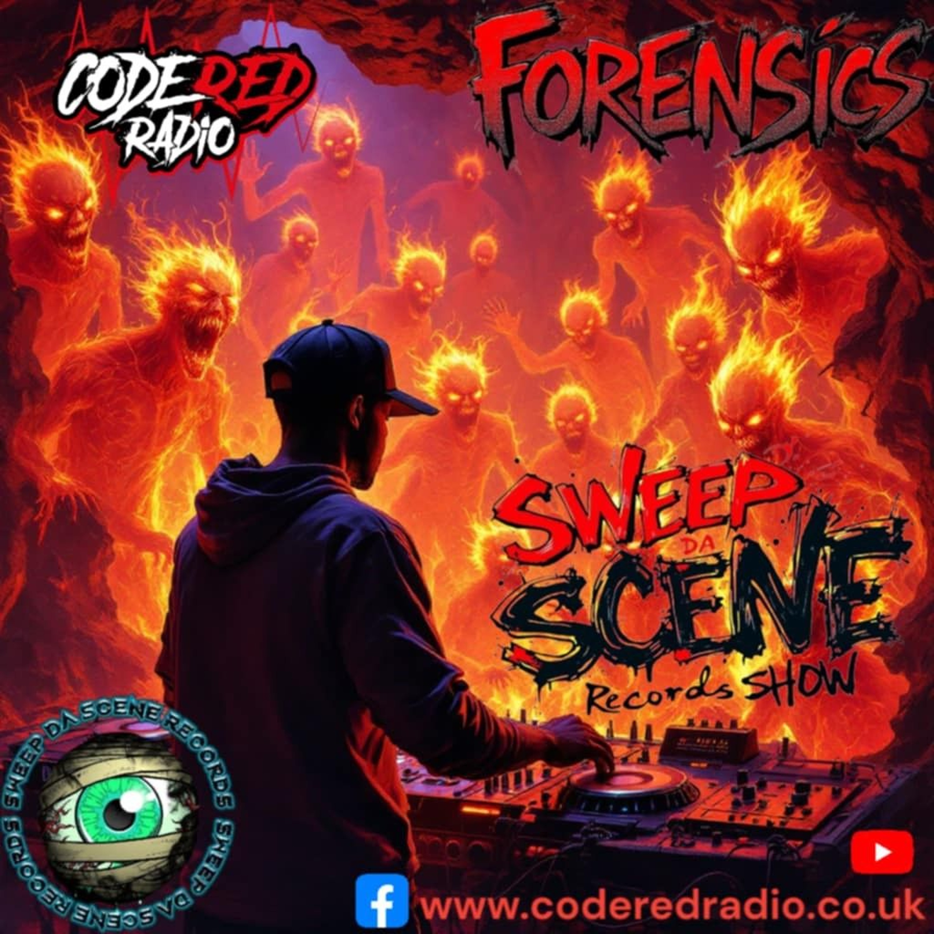 DJ Forensics live @CodeRedRadio Friday April 11th 2025 "SWEEP DA SCENE RECORDS SHOW" artwork