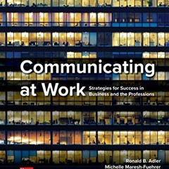 [Download] EPUB 📗 Communicating at Work by  Ronald Adler &  Jeanne Marquardt Elmhors