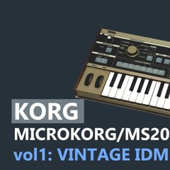 KORG MICROKORG & MS2000/R - VINTAGE IDM (128 patches)