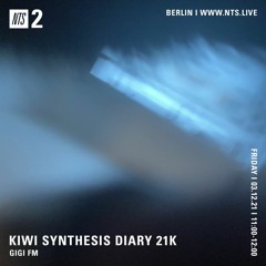 NTS Radio ~ GiGi FM ~ Kiwi Synthesis Diary 21k ~ Album Launch