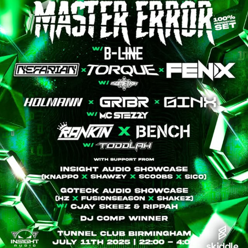 PAVV GOTECK AUDIO: MASTER ERROR (100%prod set) w B-LINE & MORE comp entry