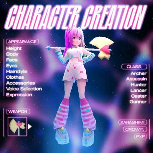 character creation - xanashimi & crowit.