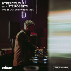 Hypercolour with Ste Roberts - 26 October 2021