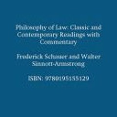 [Download PDF] Philosophy of Law: Classic and Contemporary Readings with Commentary - Fredrick Schau