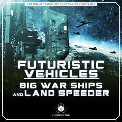 Futuristic Big Space Ships, Speeder Motorbike Sound Effects Library - Spaceship Vehicles