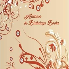 (PDF~~Download) Address And Birthdays Books: A4 Extra Large At A Glance Address Log Book For Contact