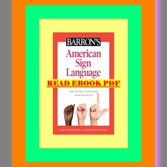 $PDF$READDOWNLOAD Barron's American Sign Language A Comprehensive Guide to ASL 1 and 2 with Online V