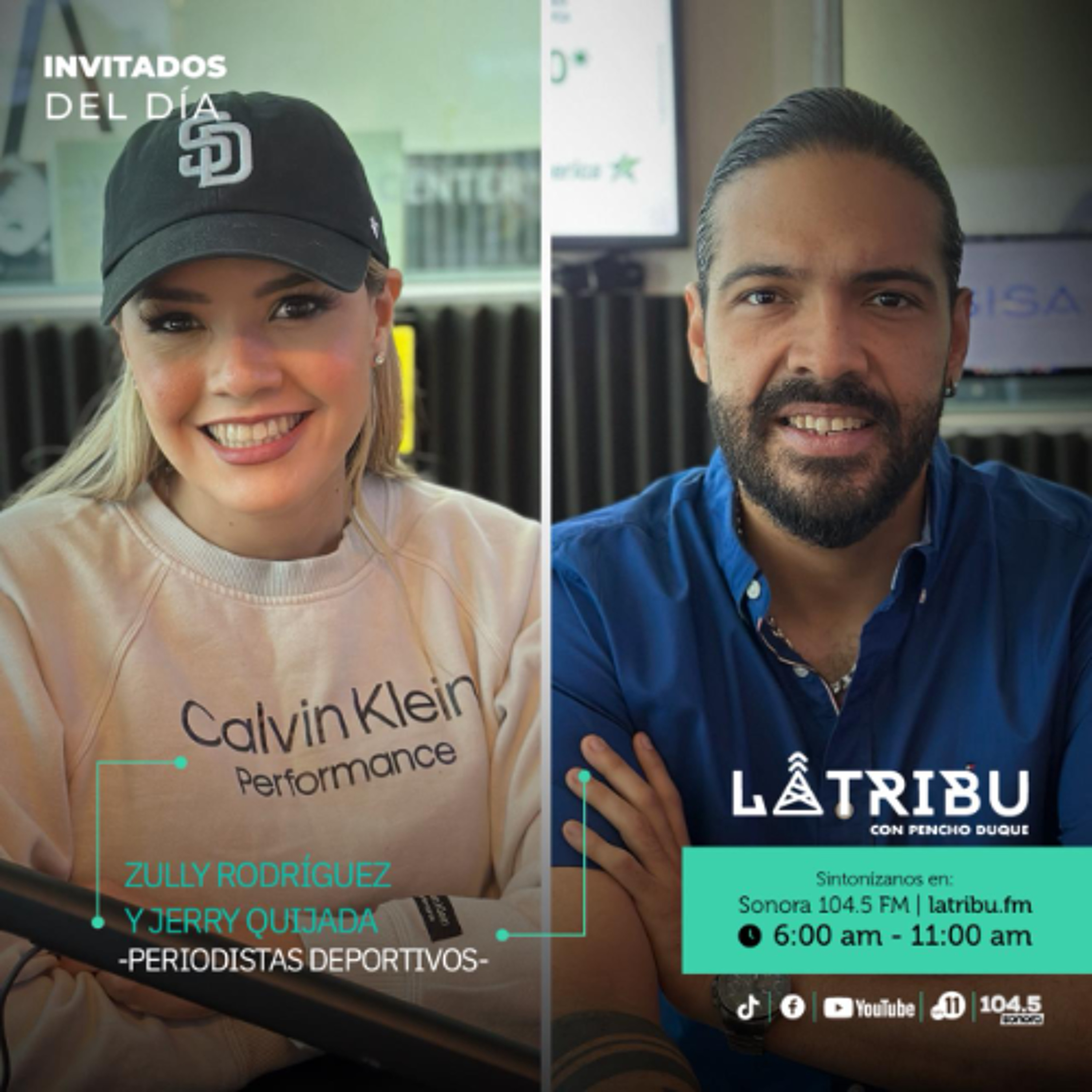 Zully Rodriguez y Jerry Quijada - Comentaristas Deportivos