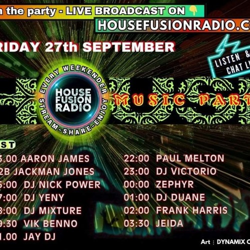 House Fusion Radio "Midnight Vibes" #15 Sept. 27th, '24