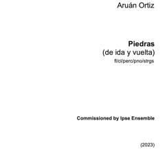 Piedras (de Ida y Vuelta) 2023_Live at The Dimenna Center for Classical Music