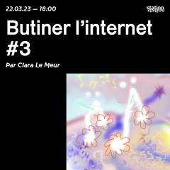 Butiner L'internet #3 - Par Clara Le Meur