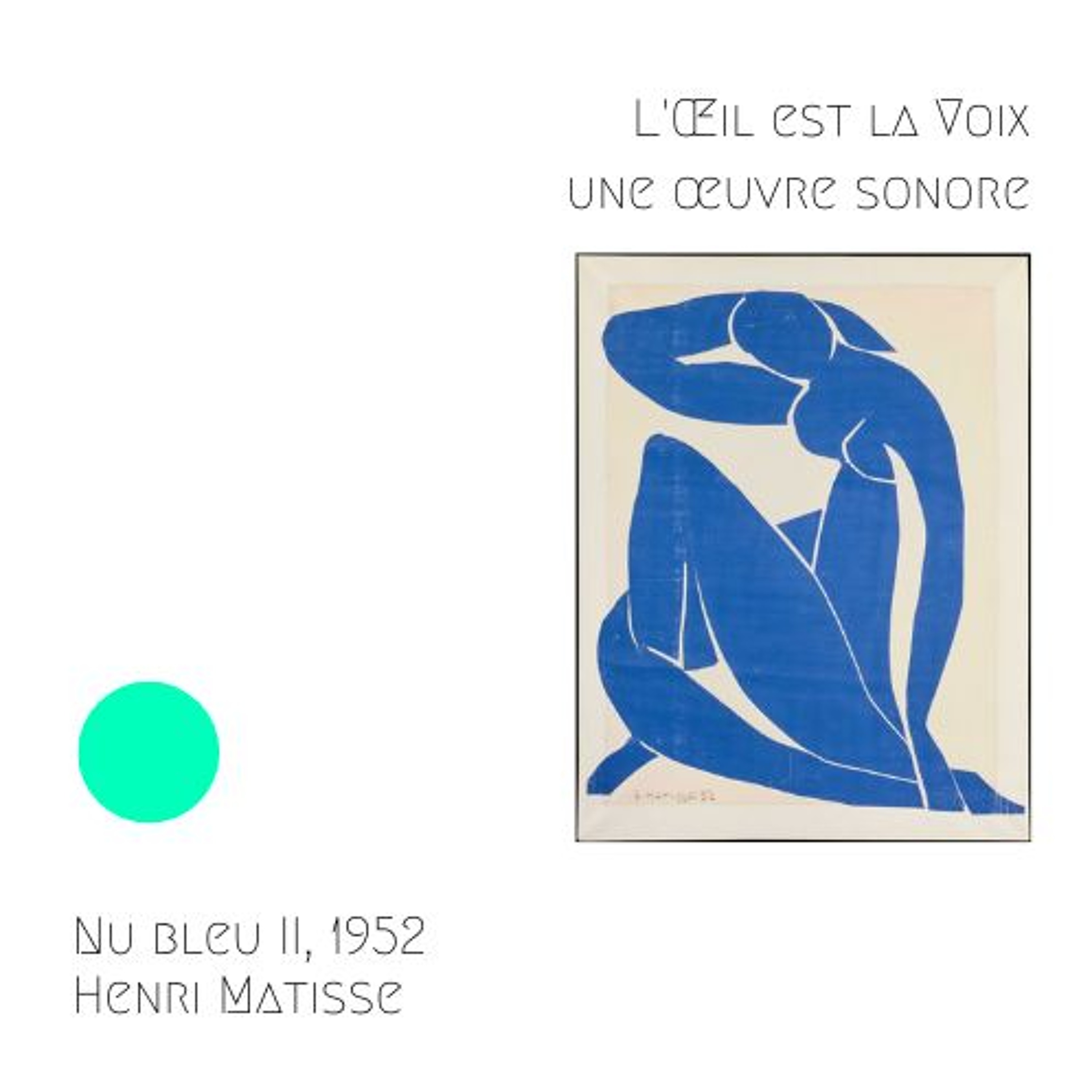 Nu bleu II, 1952, Henri Matisse