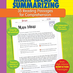 [ACCESS] PDF 📗 35 Reading Passages for Comprehension: Main Ideas & Summarizing: 35 R